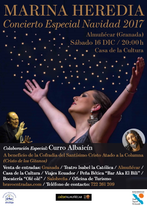 La Inauguración del Mercadillo de Navidad y el concierto de Marina Heredia marcan el inicio de la programación navideña en Almuñécar